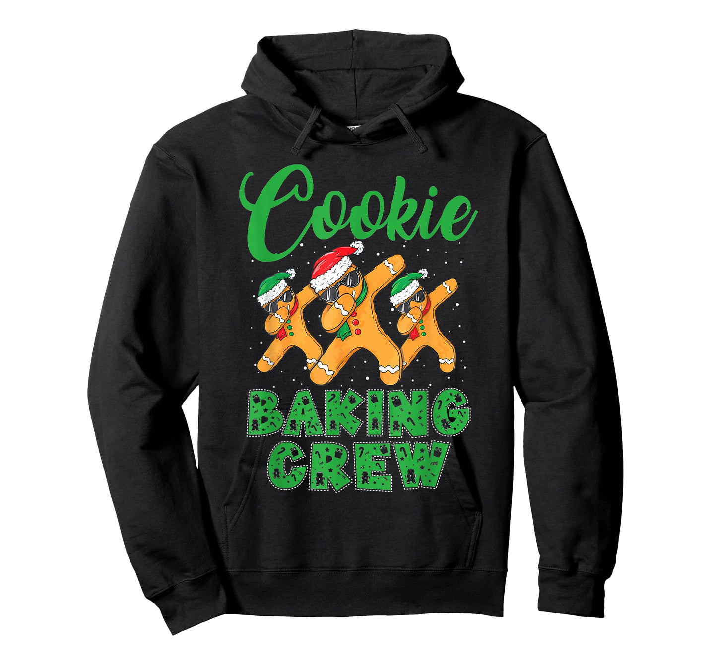 Cookie Baking Crew Dabbing Gingerbread Men Christmas Hats T-Shirt