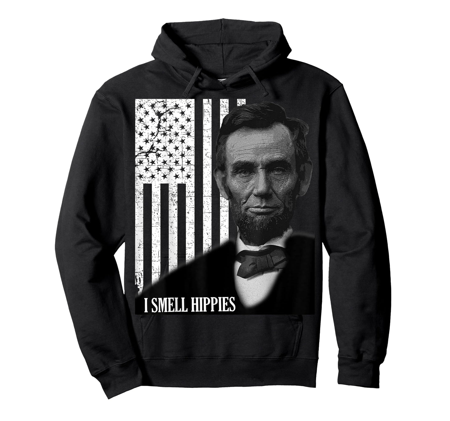I Smell Hippies Funny Abraham Lincoln Conservative USA T-Shirt