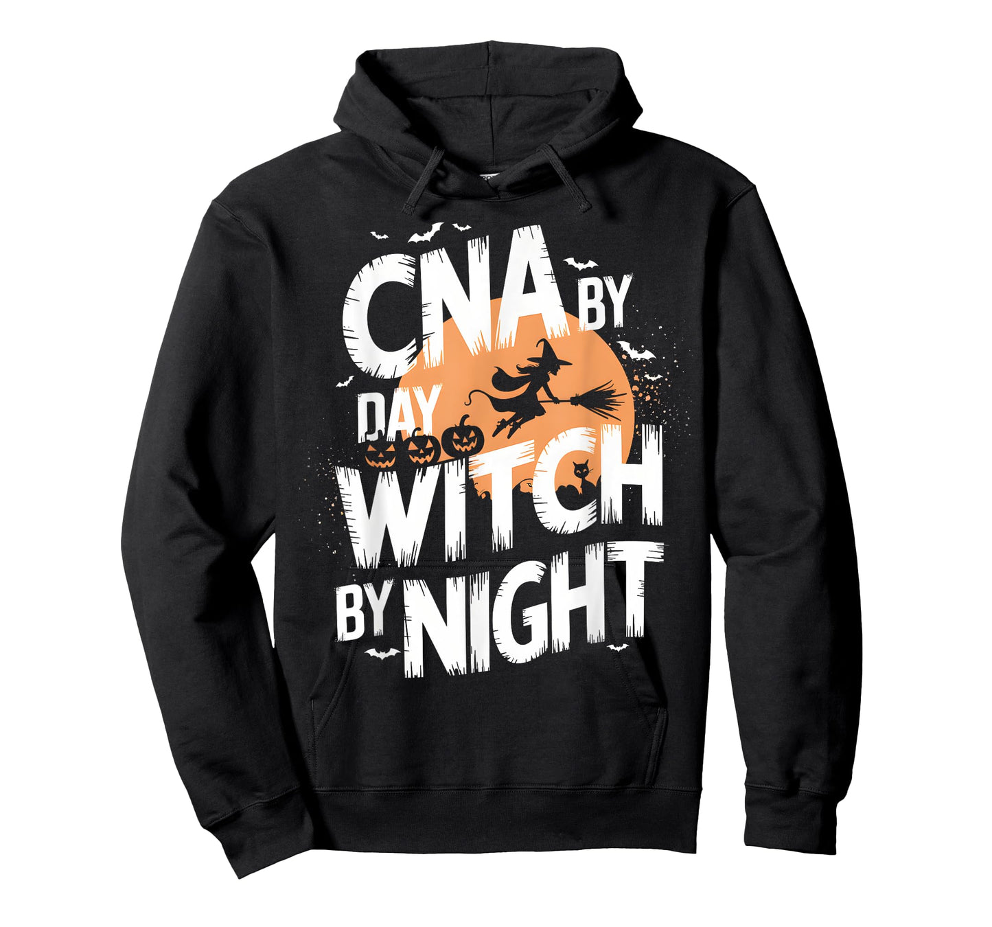 CNA by Day Witch by Night Funny Halloween Nurse T-Shirt