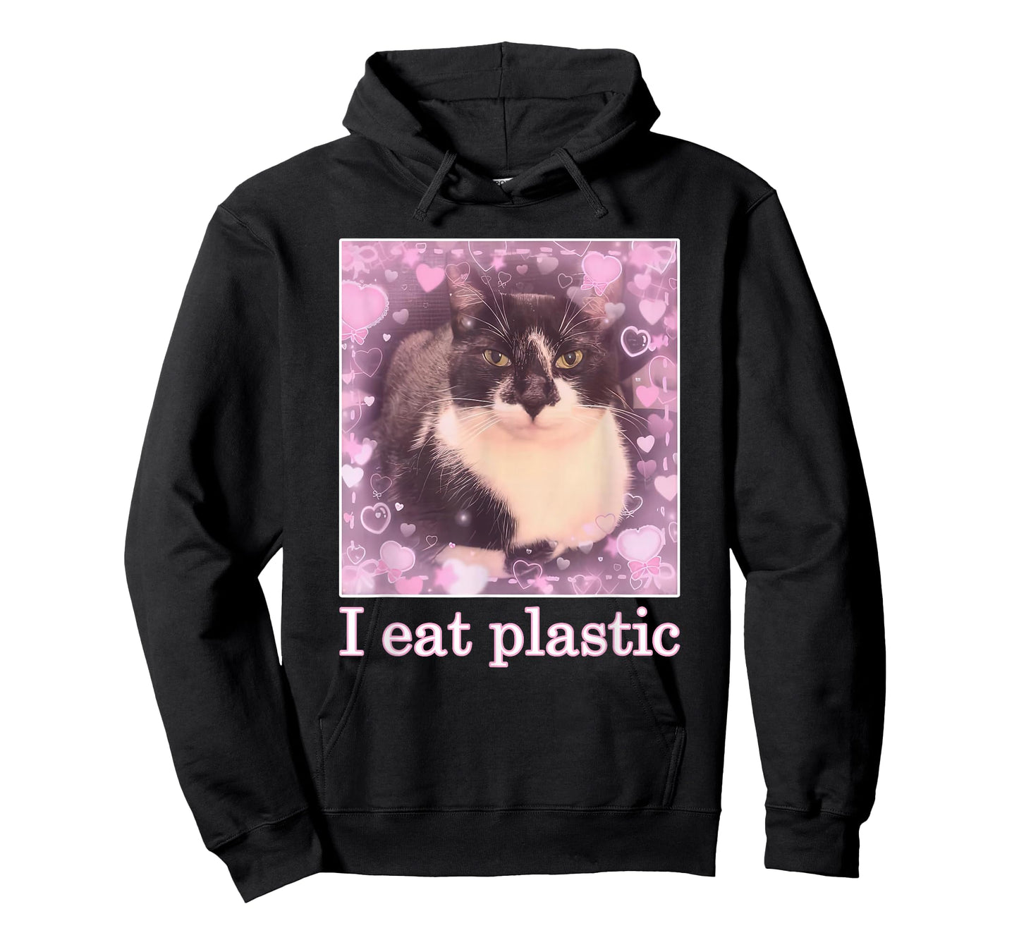 I Eat Cement Cat Unique I Eat Plastic Cat T-Shirt
