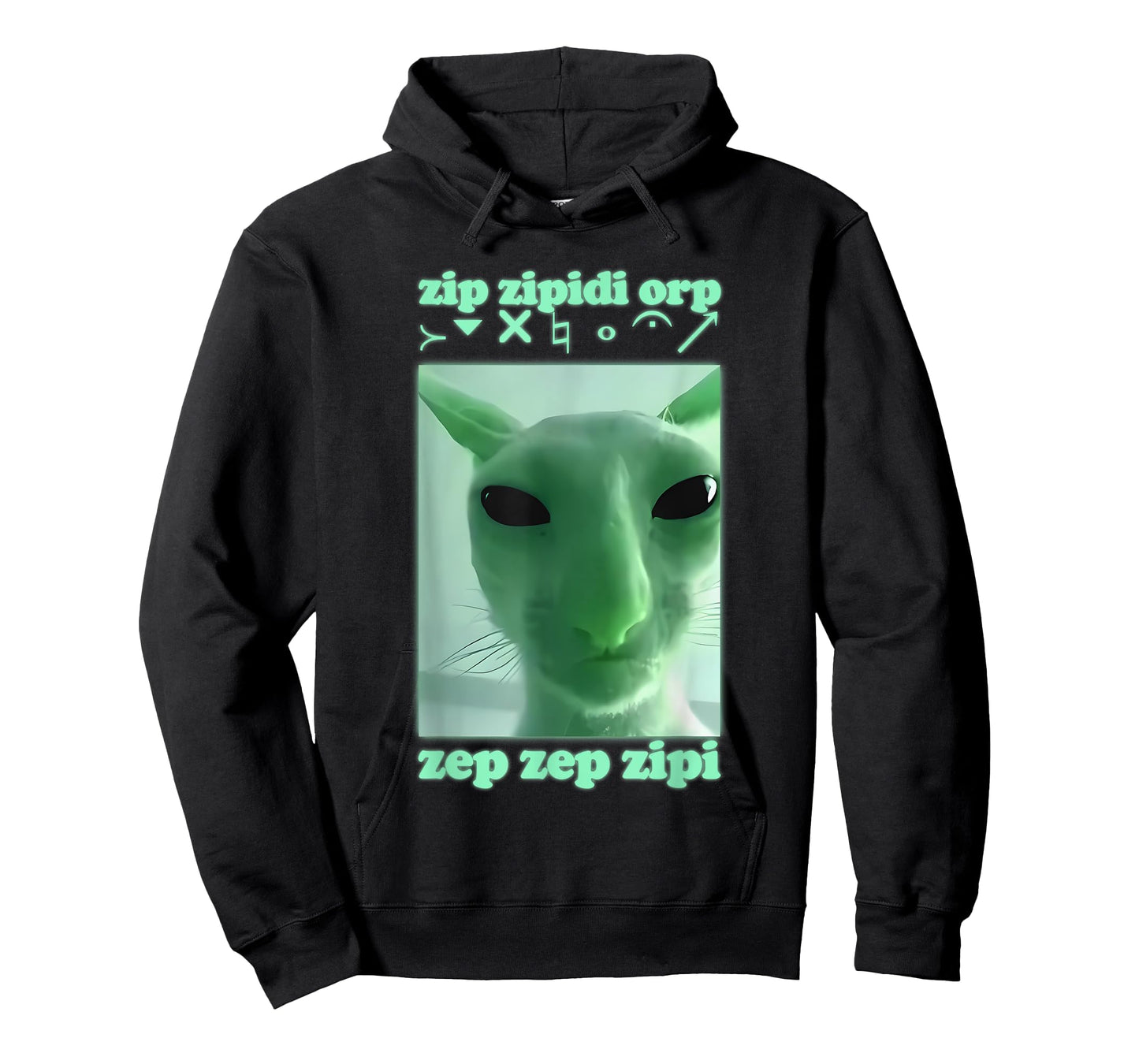 Funny Alien Cat Dank Meme Cringe Cat Woman Man Kids T-Shirt