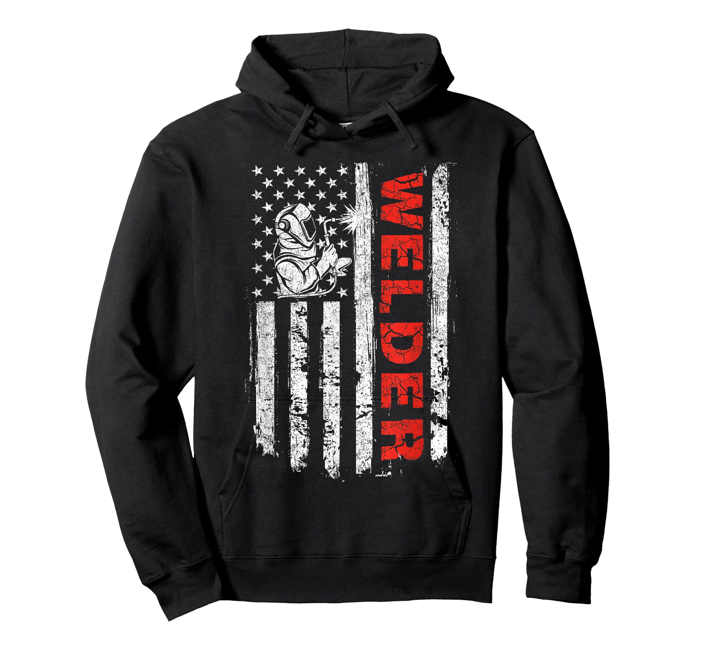Welder - USA American Flag Welding Iron Worker Construction Women Men T-Shirt