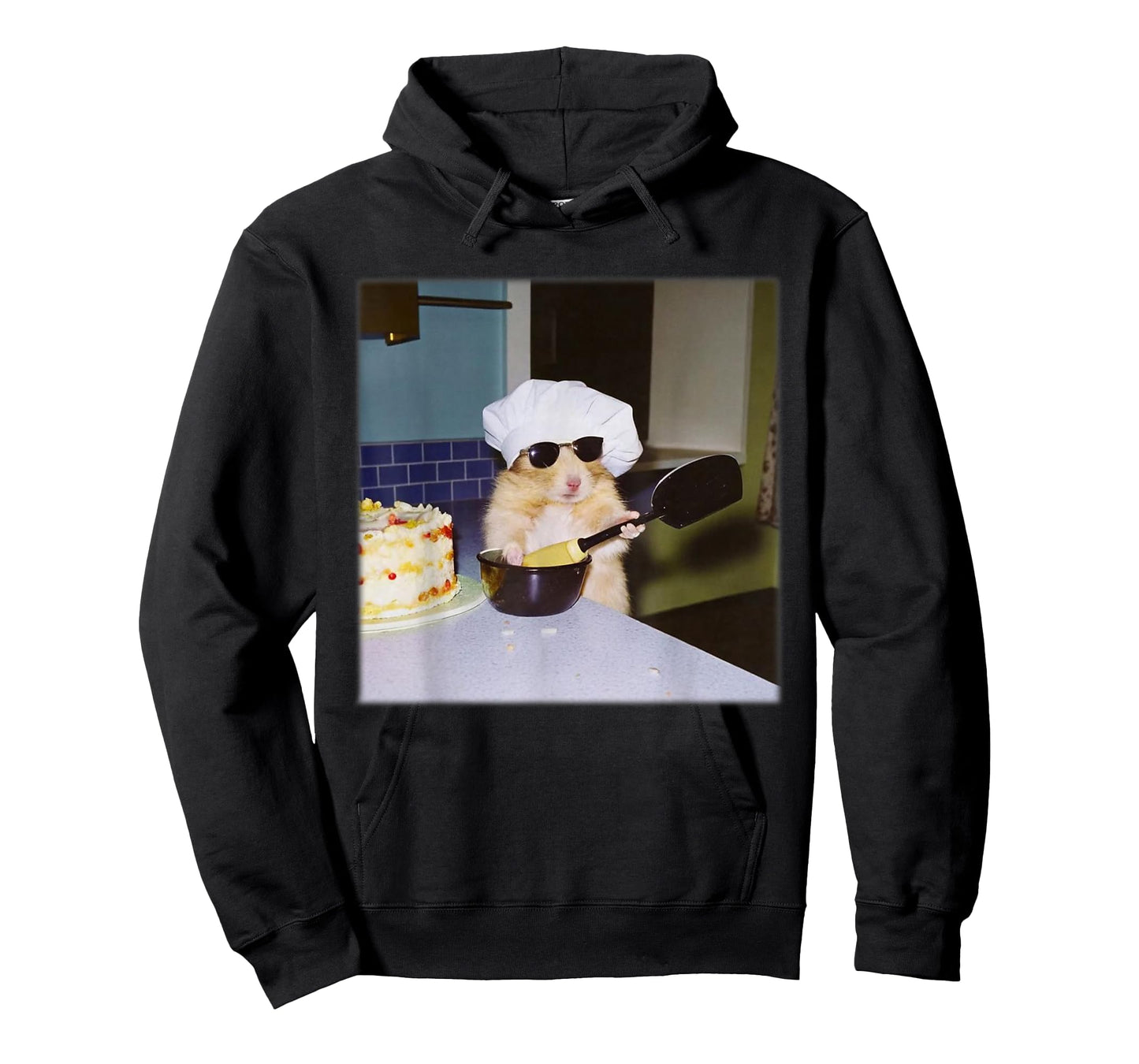 Cool Chef Hamster Baking Funny Rat Animal Cooking Meme T-Shirt