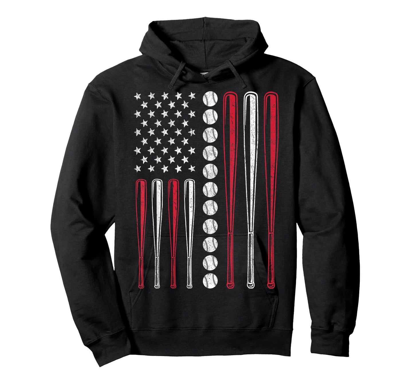 Patriotic Baseball 4th of July Men USA American Flag Boys T-Shirt