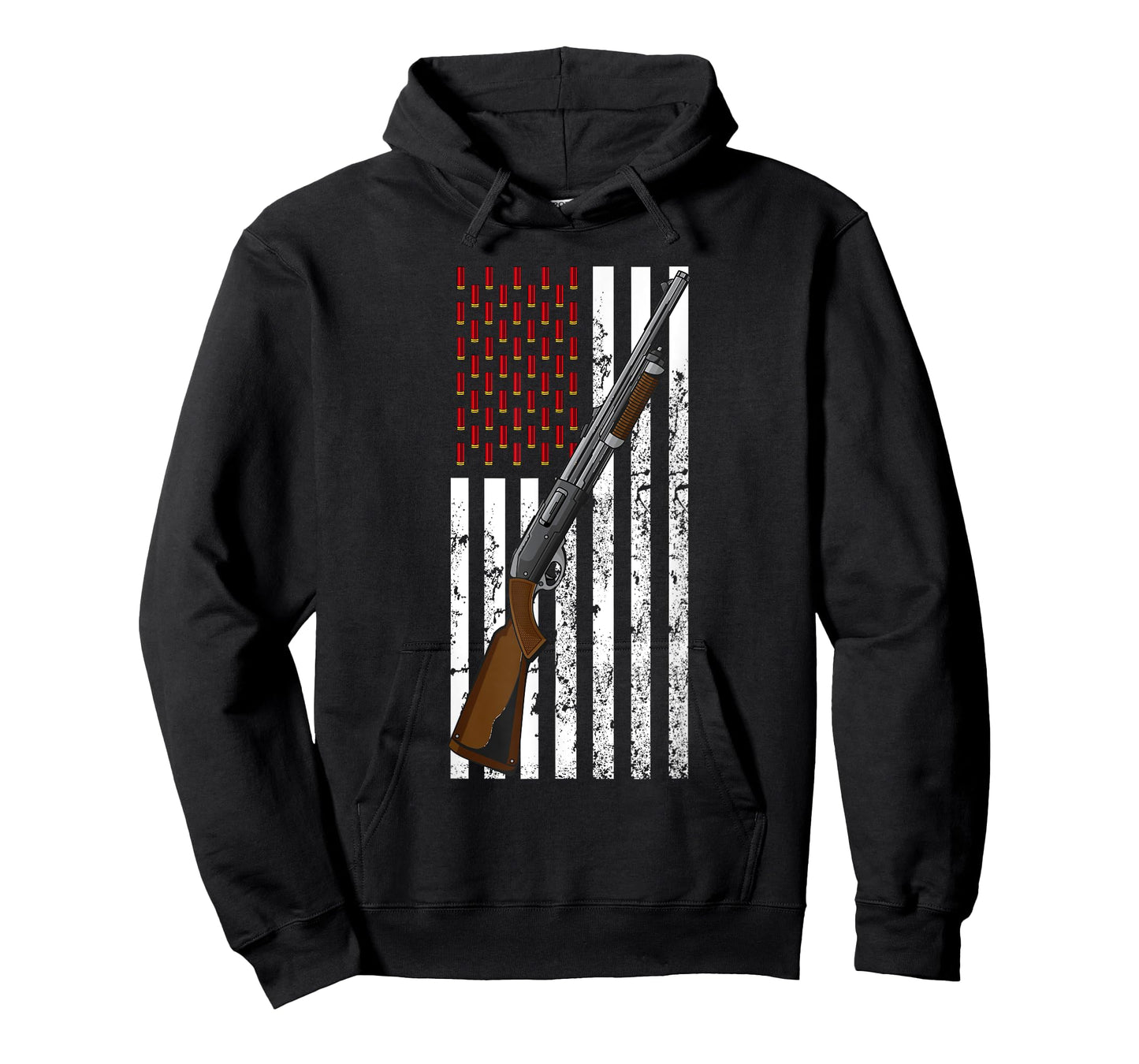 Clay Target Shooting USA Shotgun Flag - Shotgun & Cartridge T-Shirt