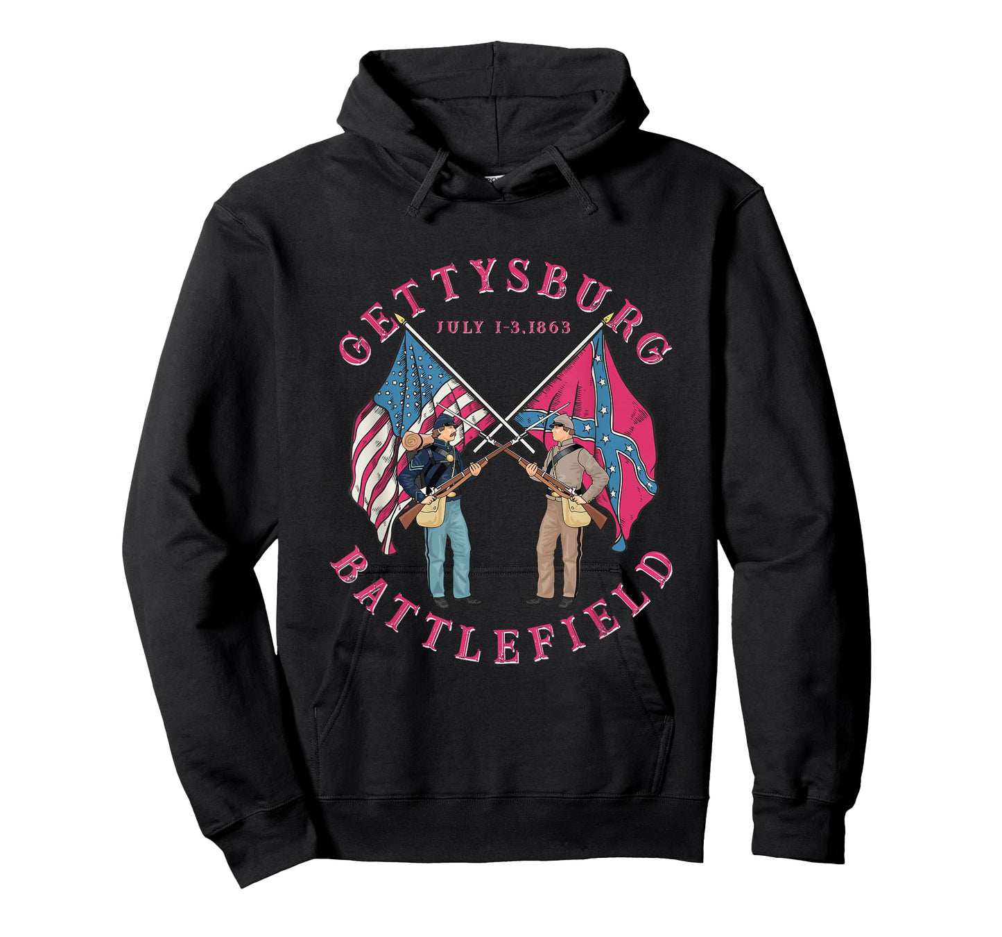 Vintage Gettysburg Battlefield American History T-Shirt
