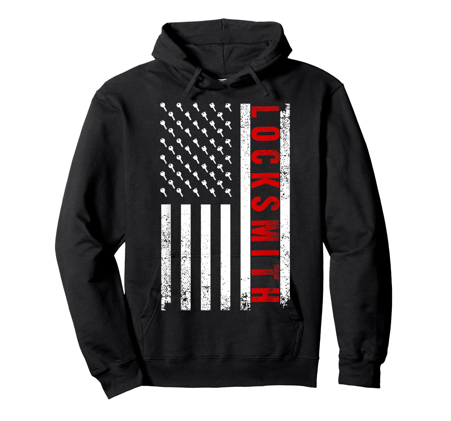 Cool Locksmith Art For Men Women American Flag Lock Picker T-Shirt