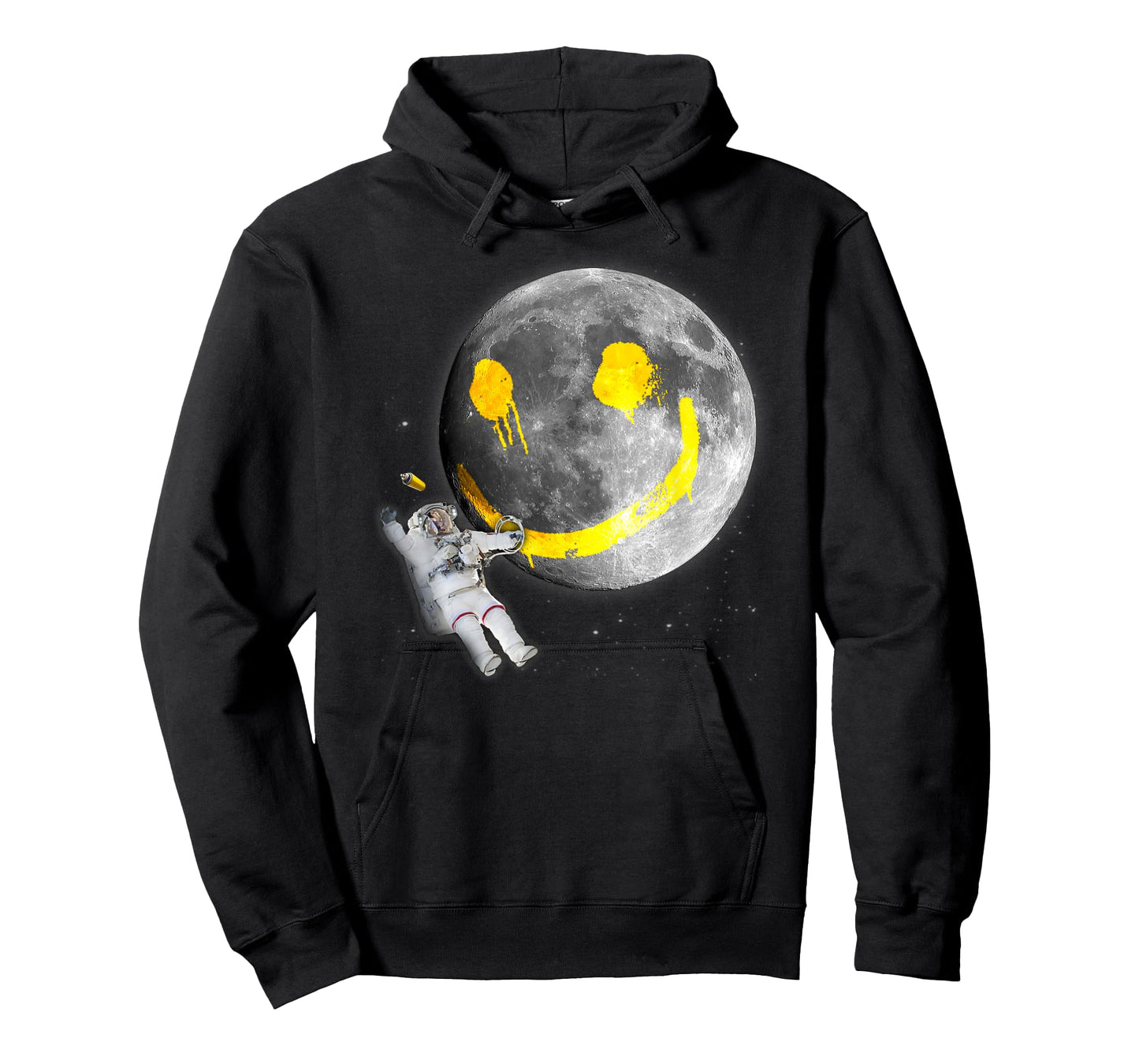 "Happy Face Moon Graffiti" Astronaut Space Nerd T-shirt T-Shirt