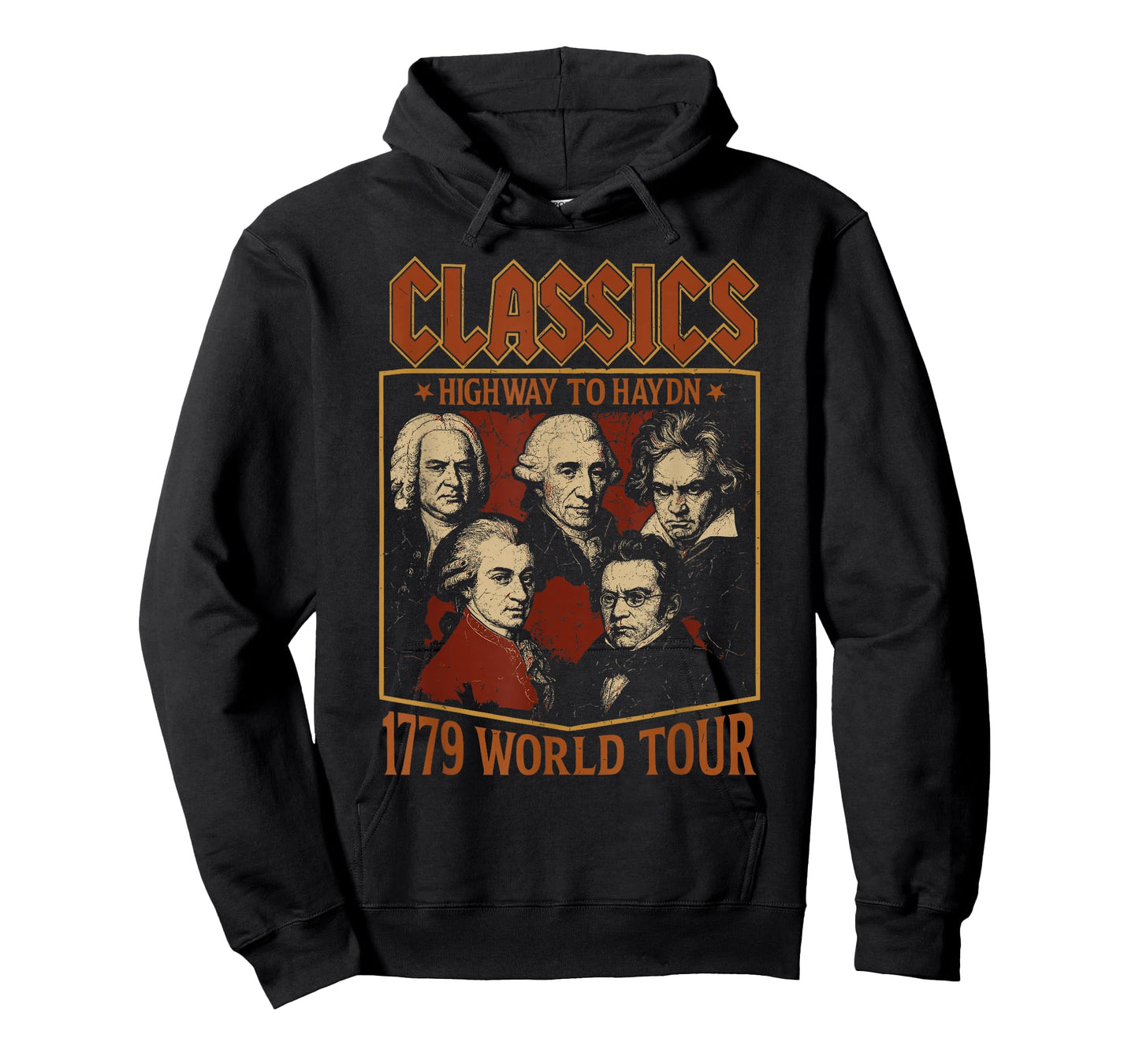 Classical Composer Tour, Funny Classical Music Parody T-Shirt