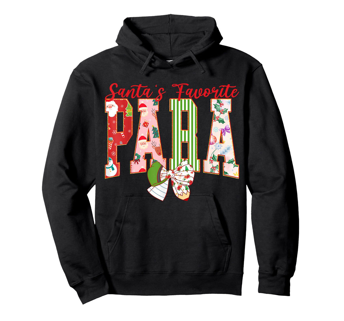 Cute Santas Favorite para Christmas Paraprofessional Teacher T-Shirt