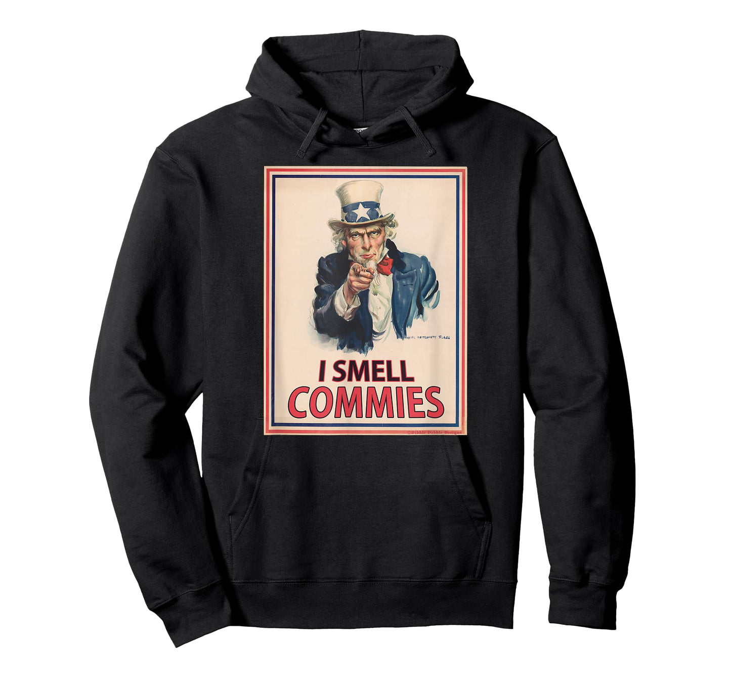 Patriotic Conservative Uncle Sam Poster I Smell COMMIES T-Shirt