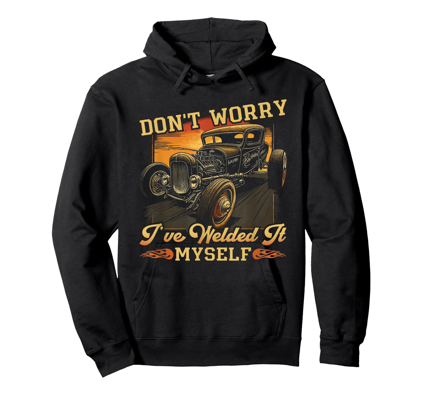 Hot Rod Rusty Car, Dont Worry, Vintage Rat Rod Mechanic T-Shirt