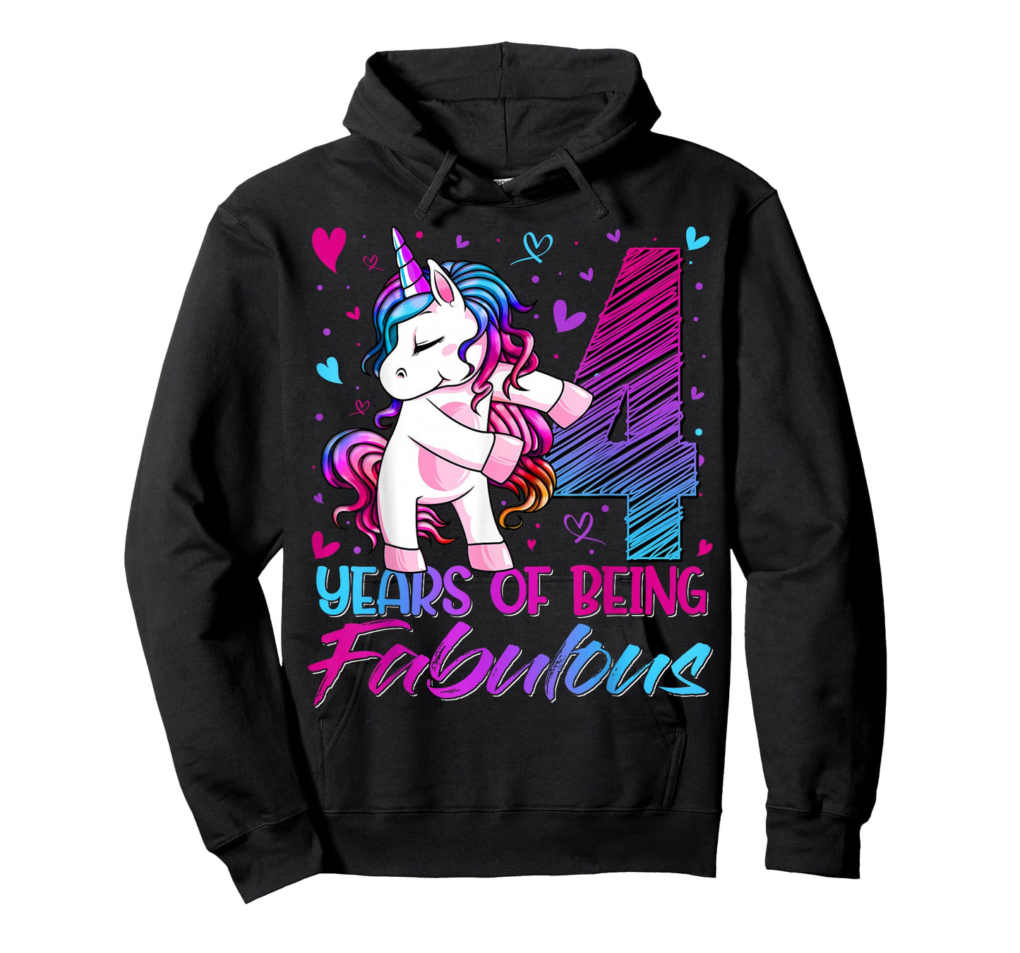 4 Year Old Gifts Unicorn Flossing 4th Birthday Girl Party T-Shirt