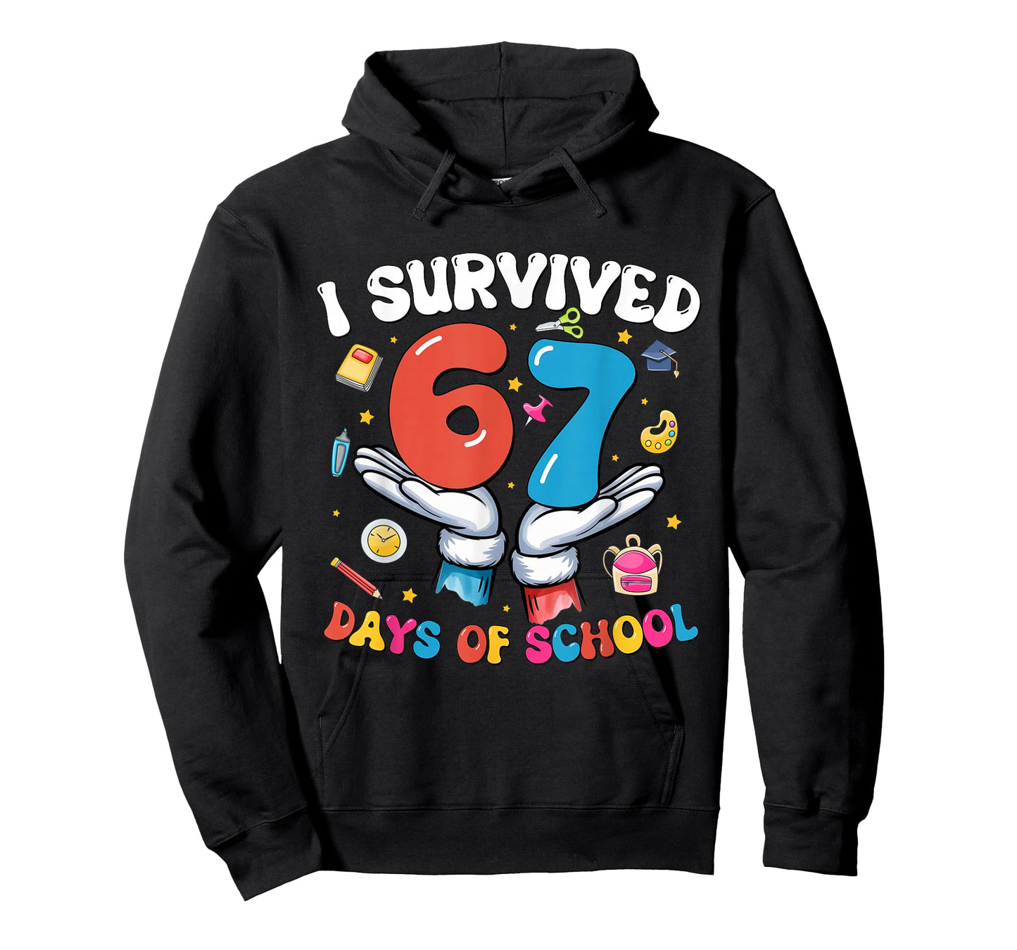 I Survived 67 Days of School Six Seven 67 Gen Z Meme Teacher T-Shirt
