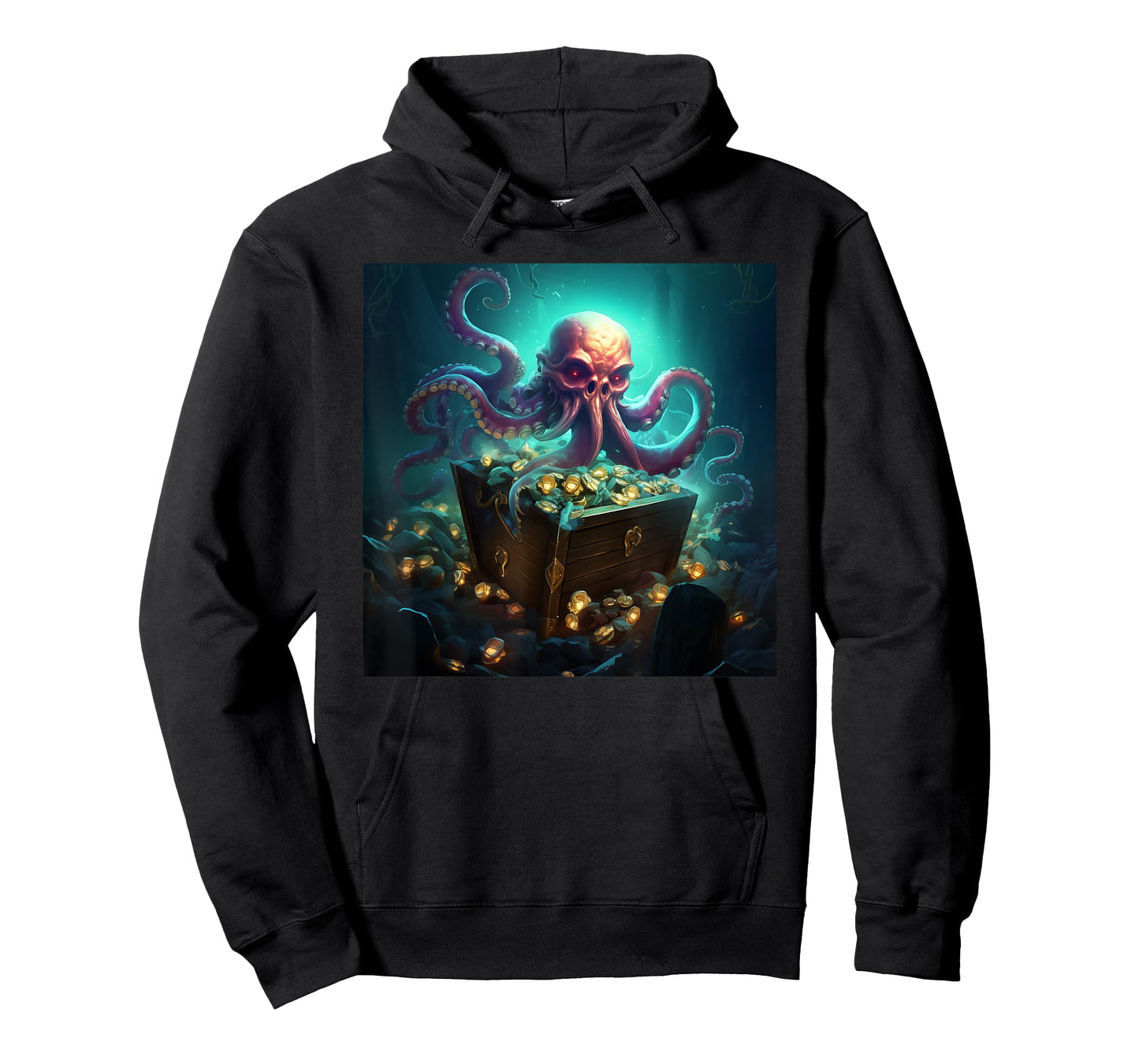 Kraken Treasure Chest Octopus T-Shirt