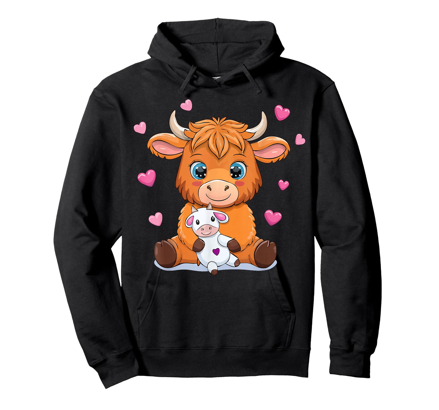 Cute Highland Cow Hugging Toy Farmer Farm Country T-Shirt