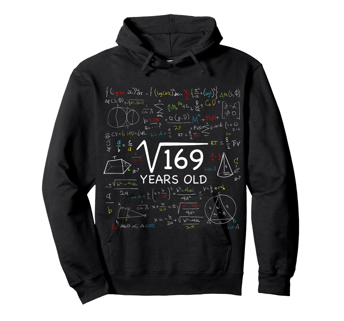 13th Math Birthday 13 Year Old Gift Square Root Of 169 Bday T-Shirt