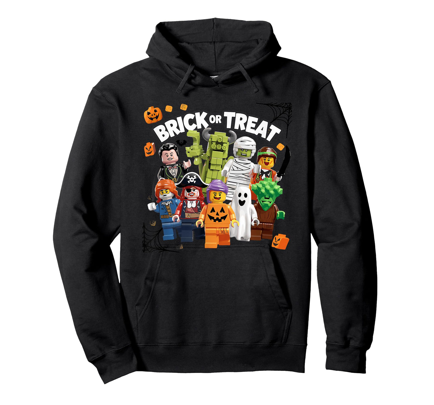 Building Bricks Halloween Brick Or Treat Costume Monsters T-Shirt