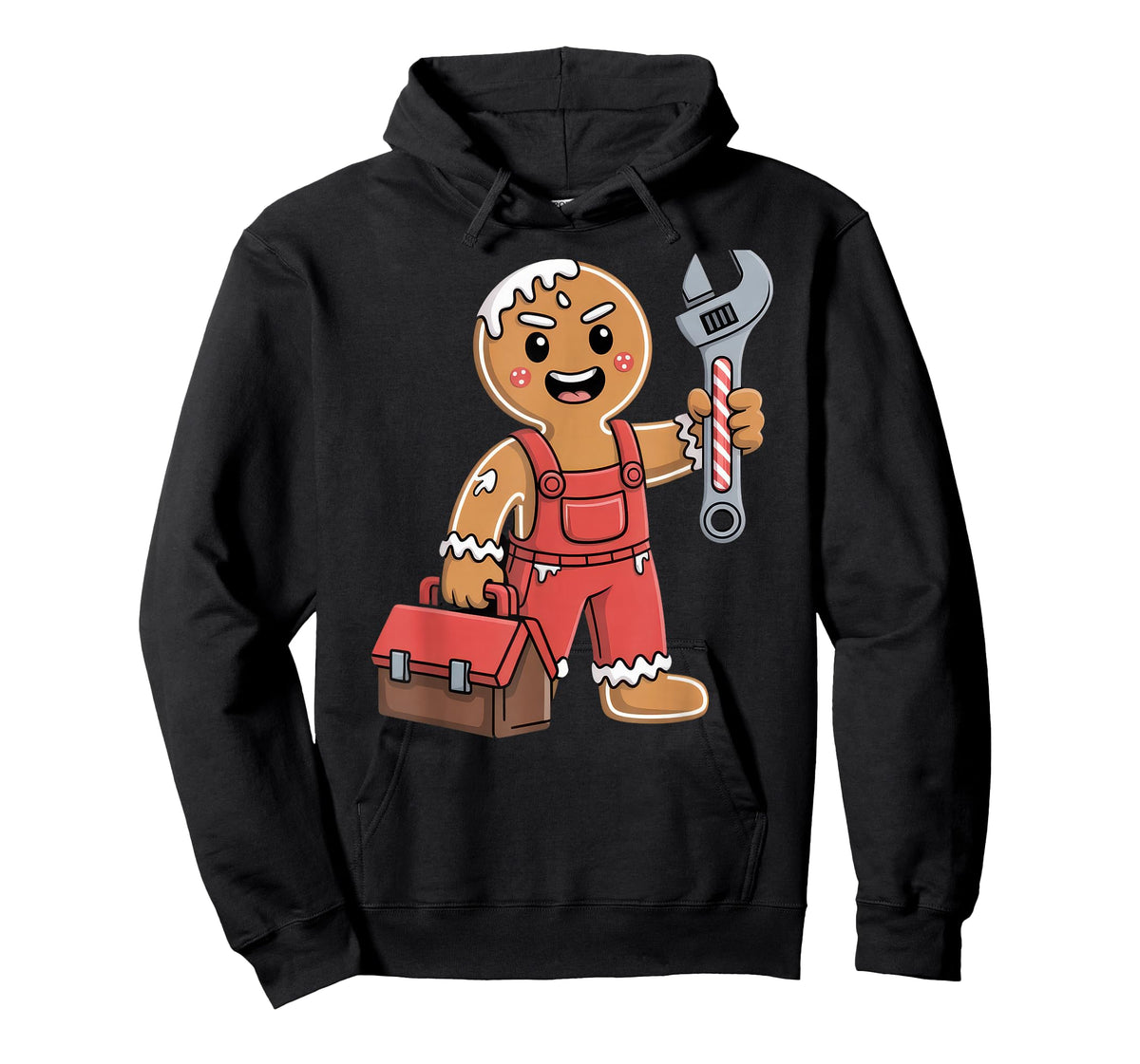 Gingerbread Mechanic Handyman Fixer Worker Christmas T-Shirt