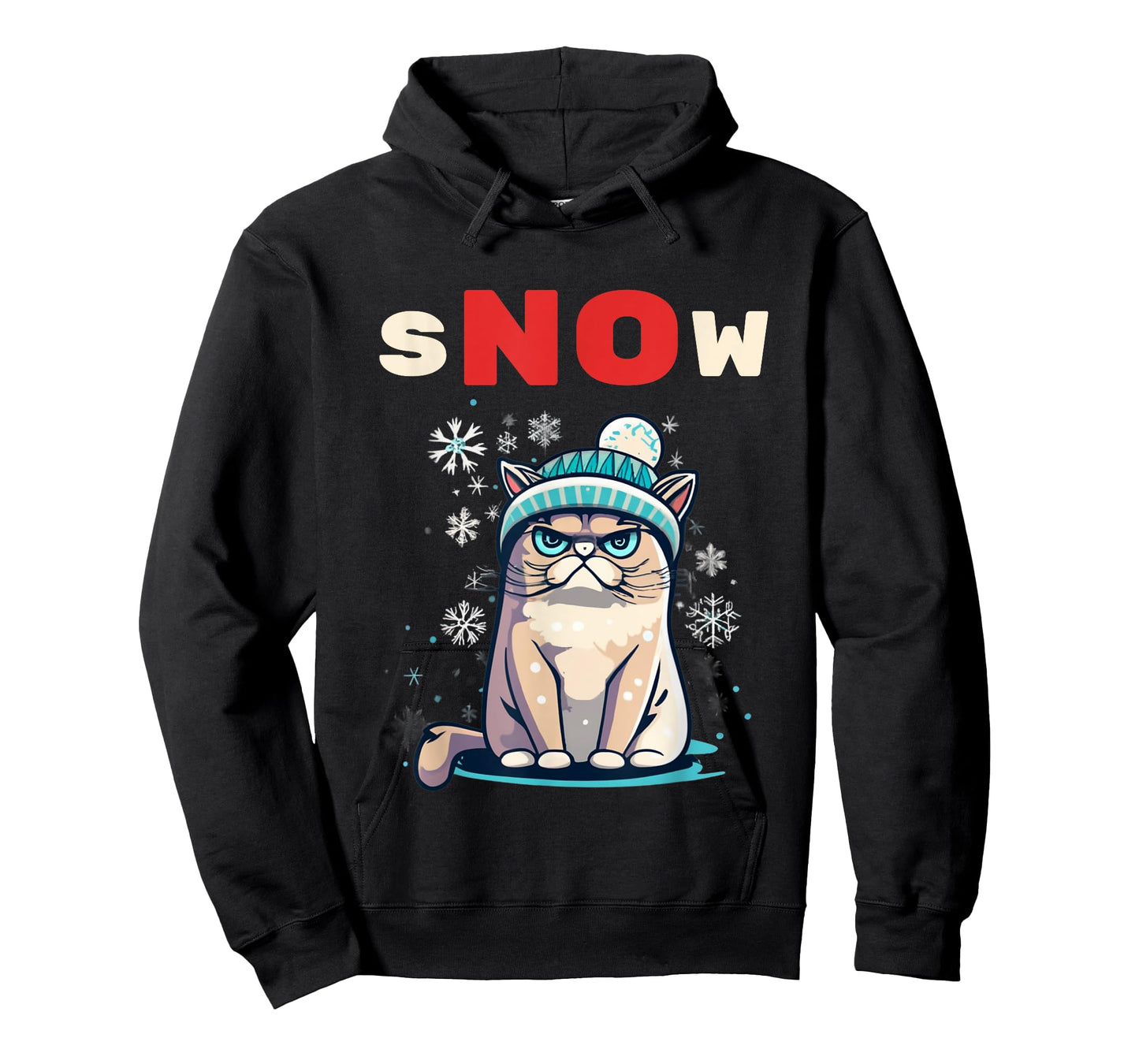 Snow Hater I Don't Do Winter Always Freezing Cat Hate Cold T-Shirt