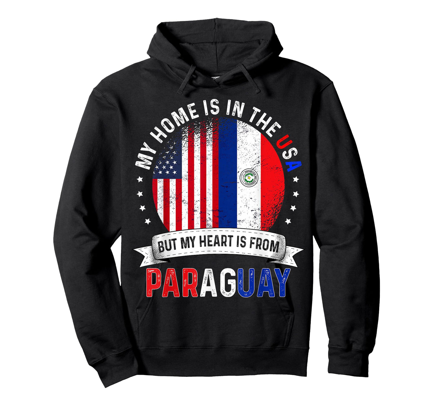 Paraguayan American Patriot Heart is from Paraguay Flag T-Shirt