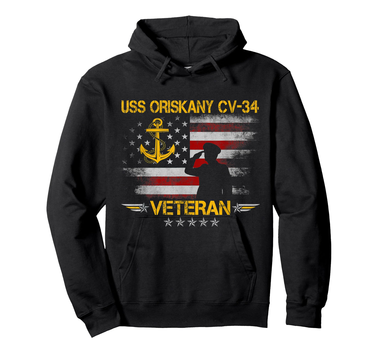 USS Oriskany (CV-34) Aircraft Carrier Veteran Flag Vintage T-Shirt