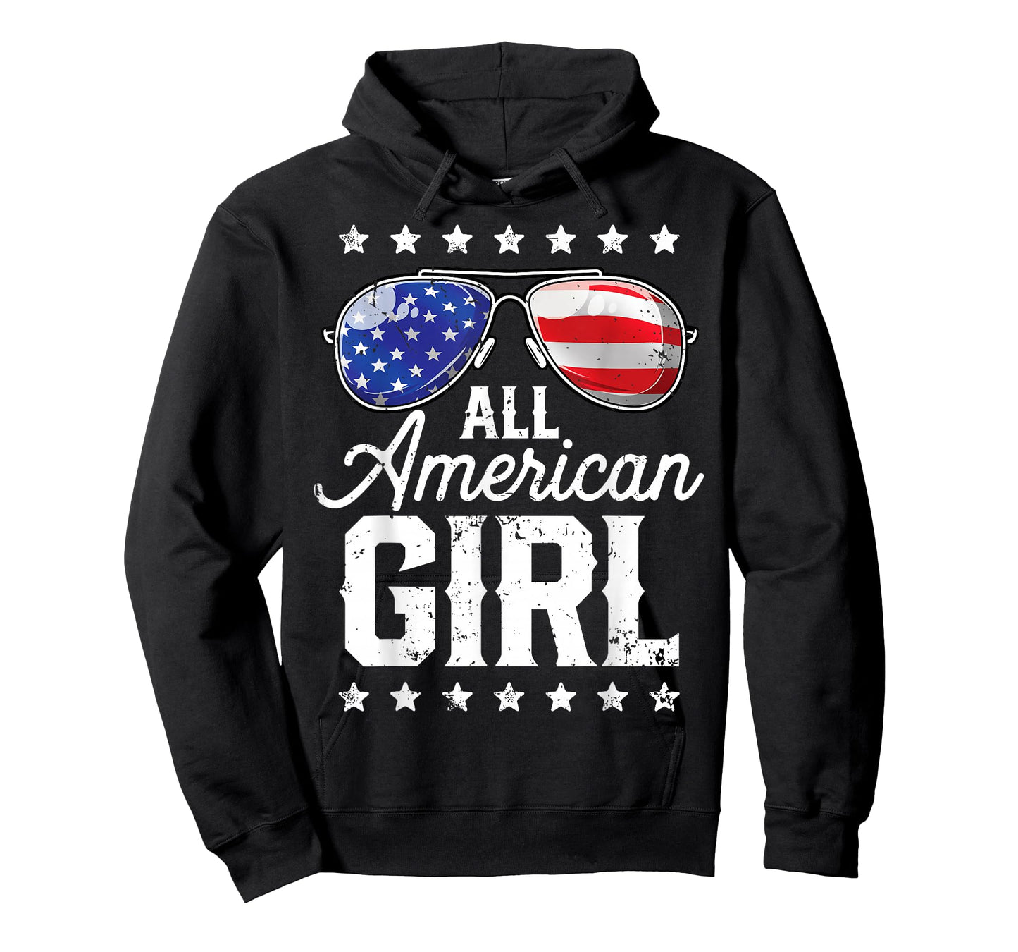 All American Girl 4th of July Family Matching Sunglasses T-Shirt