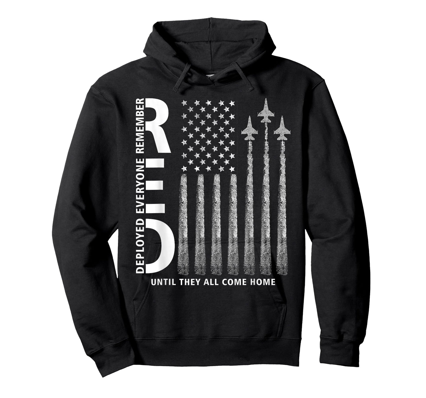 RED Friday Remember Everyone Deployed Military Jets Flag T-Shirt