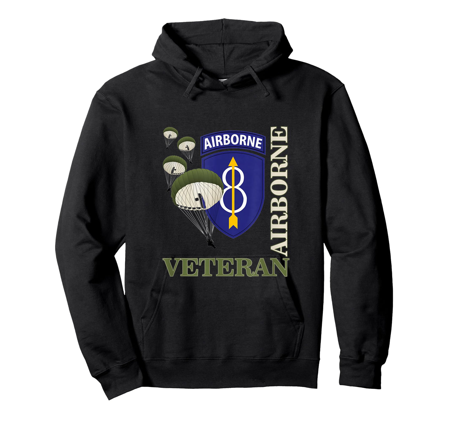 8th Airborne Division Veteran Paratrooper Veterans Day Xmas T-Shirt