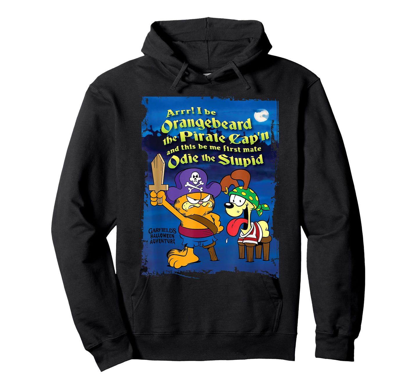 Garfield Arrr! Pirate Orangebeard and Odie Cartoon Cat T-Shirt