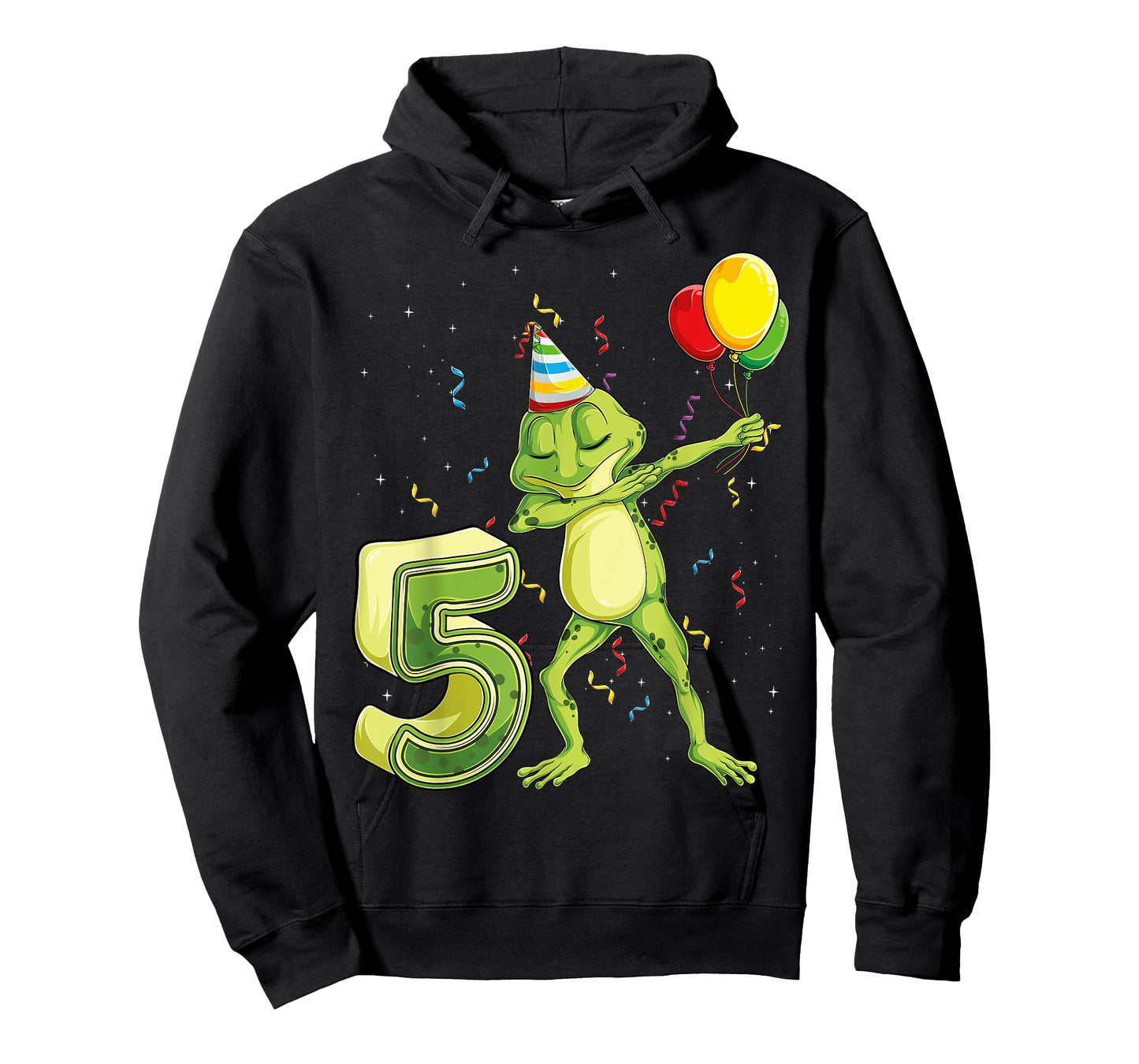 Funny Dab Frog Fifth 5th Birthday Five 5 Years Old Bday Kids T-Shirt