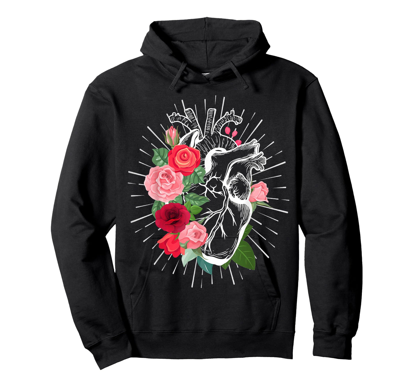 Anatomical Heart And Flowers - Anatomical heart T-Shirt