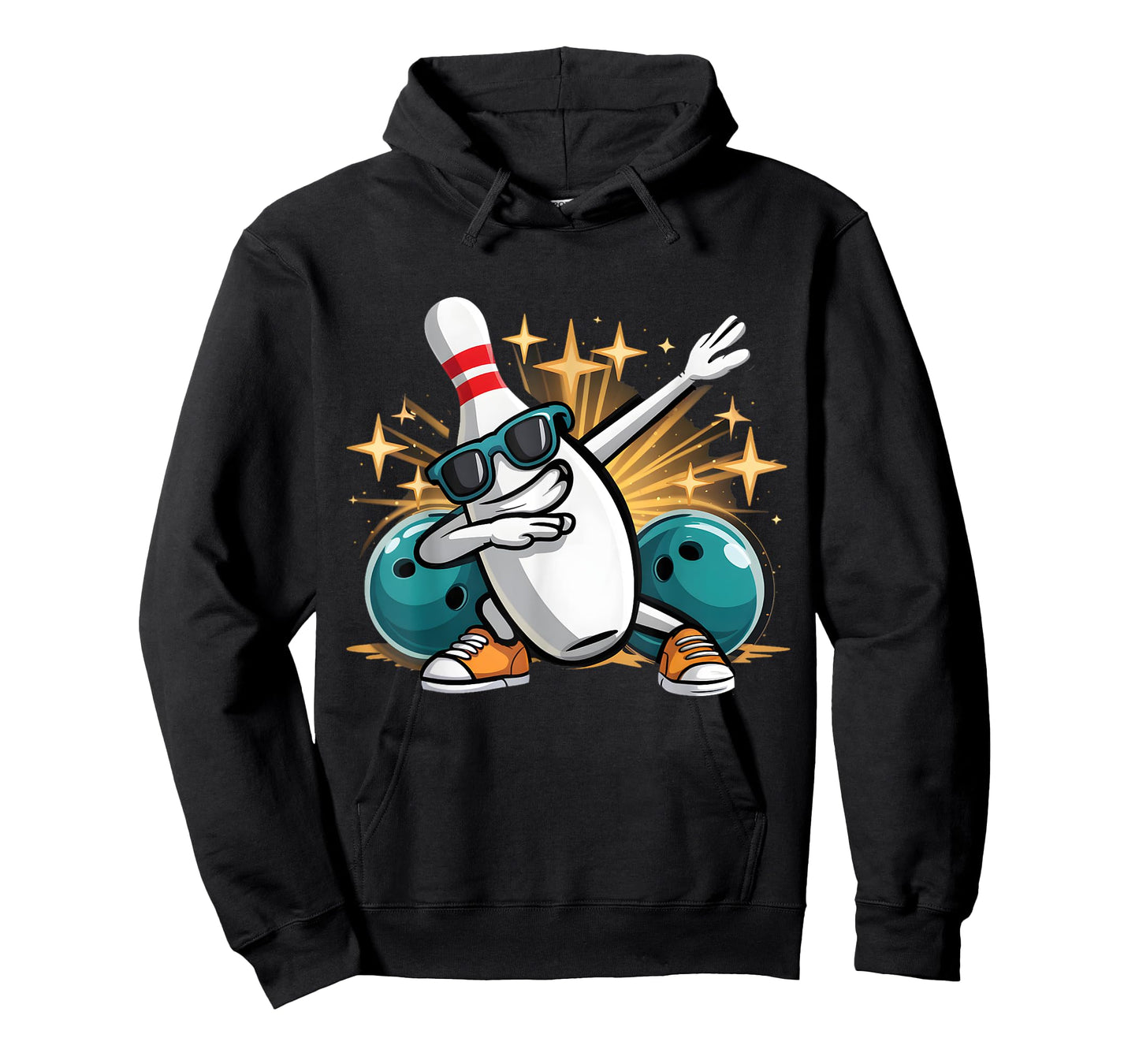Dabbing Bowling Pin Sunglasses Bowler Player Bowling Squads T-Shirt