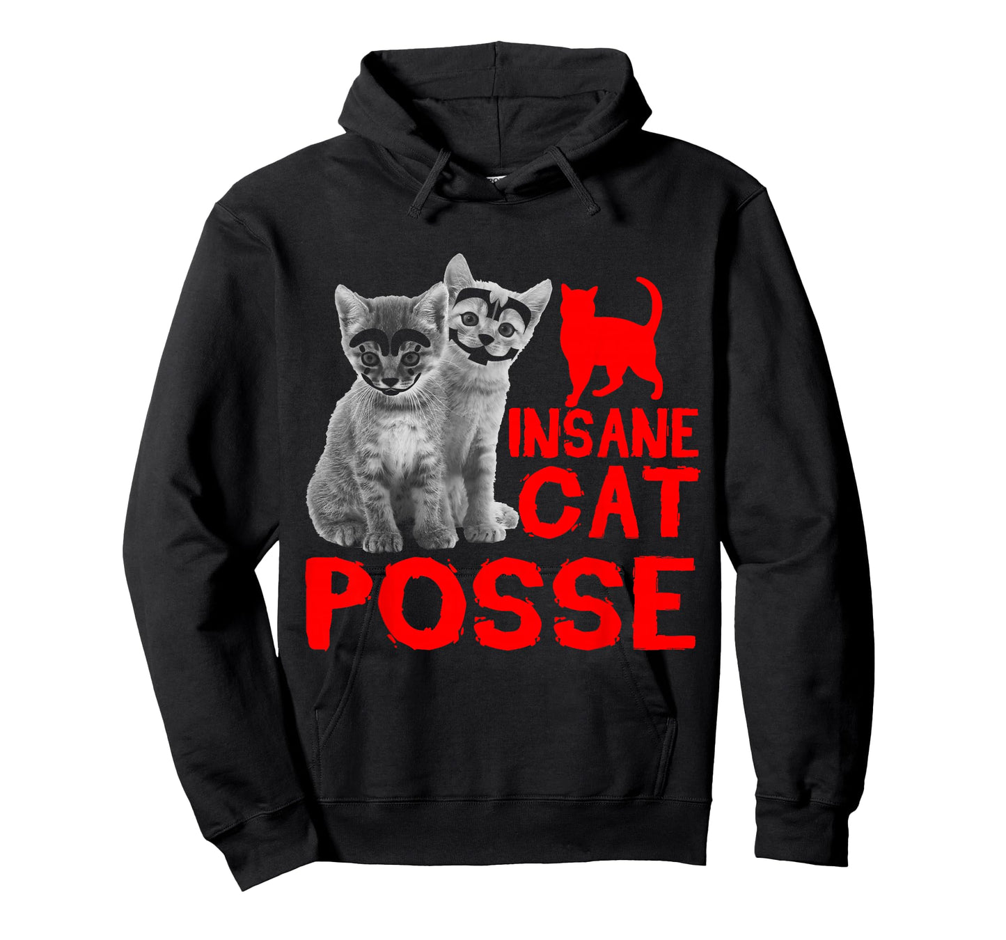 Funny Cat Insane Cat Posse Gift for Men Women T-Shirt