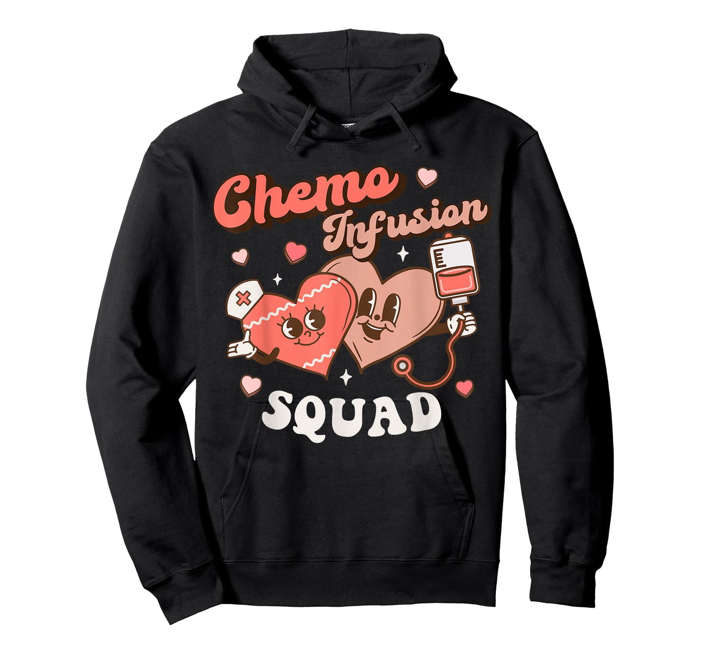 Chemo Infusion Nurse Groovy Valentine's Day Oncology Squad T-Shirt