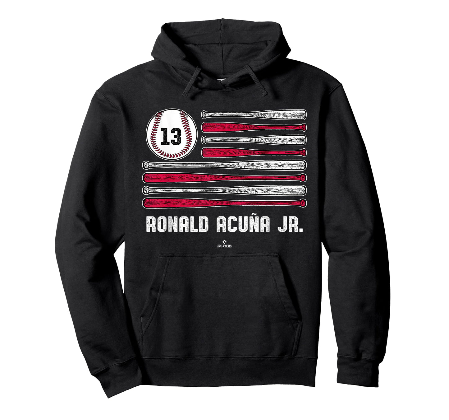Baseball American Flag Ronald Acuña Jr. Atlanta Baseball T-Shirt