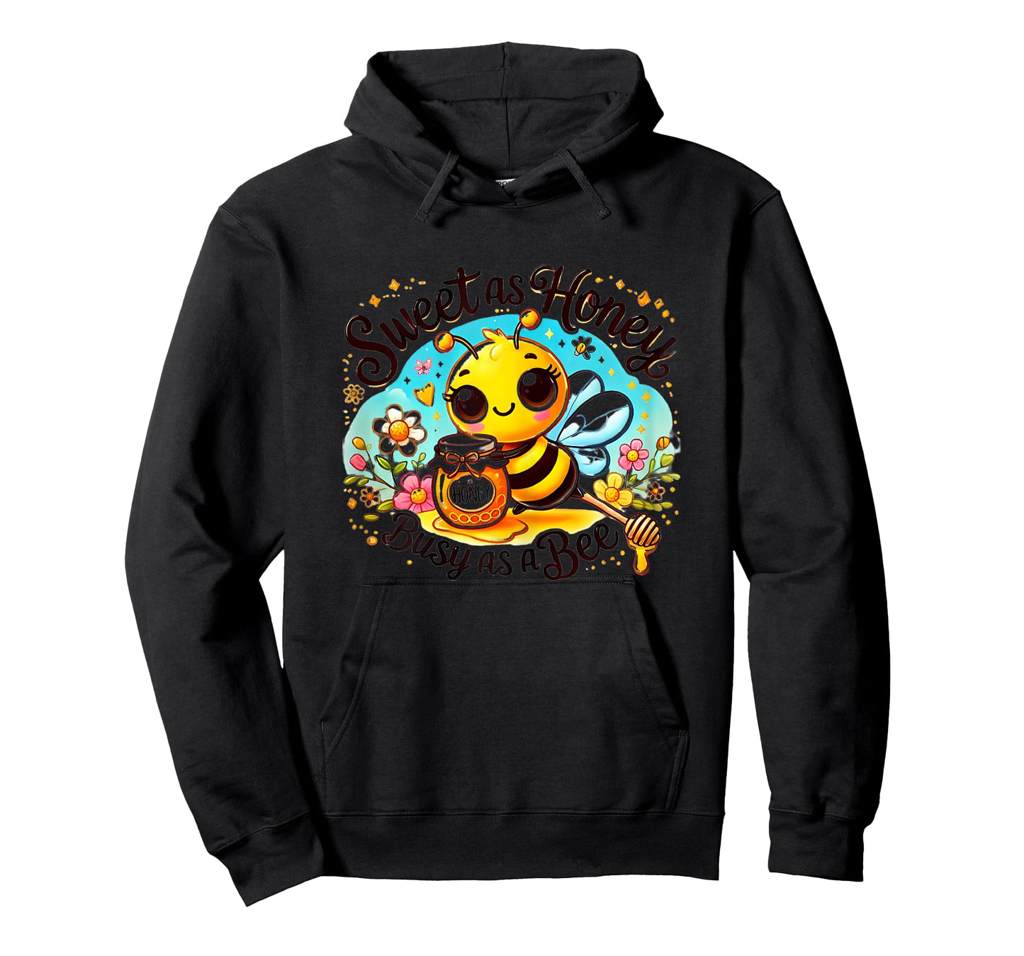 Cute Bee with Honey - Sweet as Honey, Busy as a Bee T-Shirt