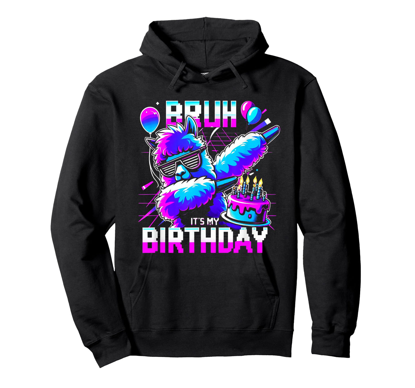 Bruh Its My Birthday Llama Pinata Boy Girl Family Party Bday T-Shirt