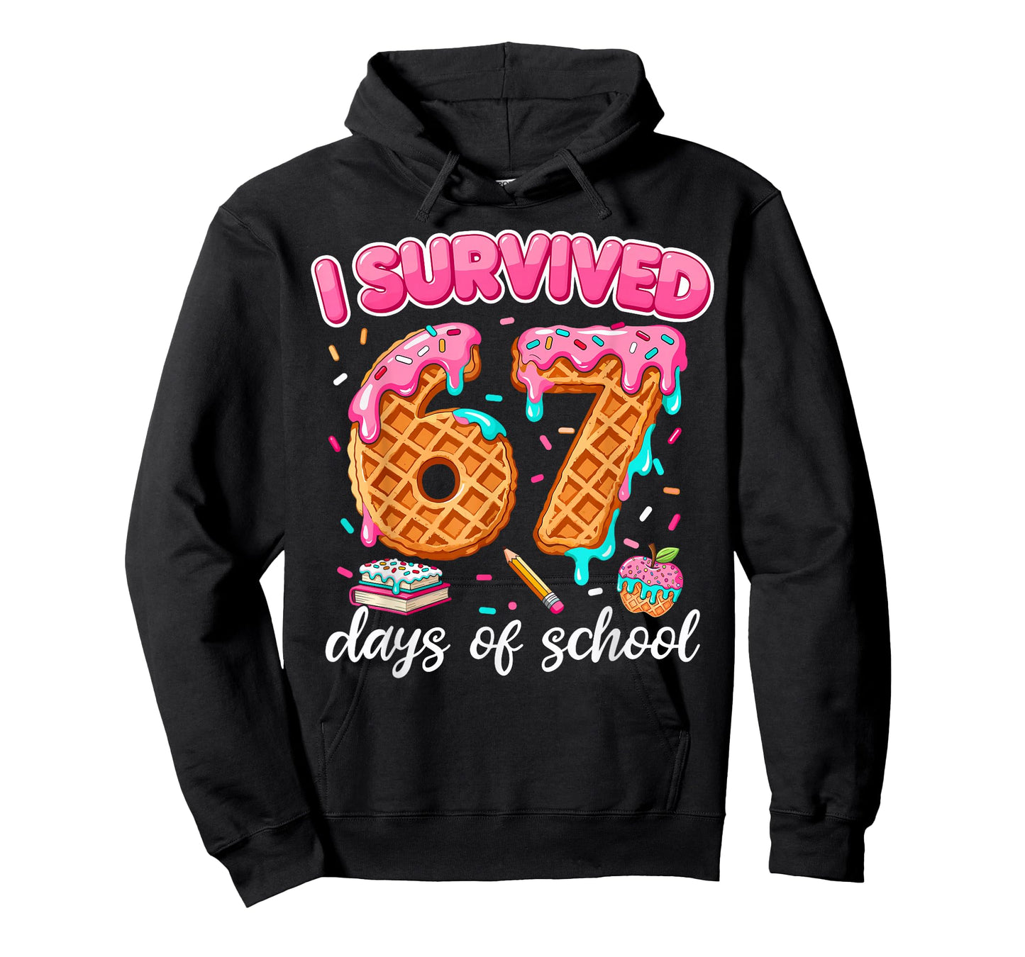 I Survived 67 Days of School 6 7 Teachers Students Six Seven T-Shirt