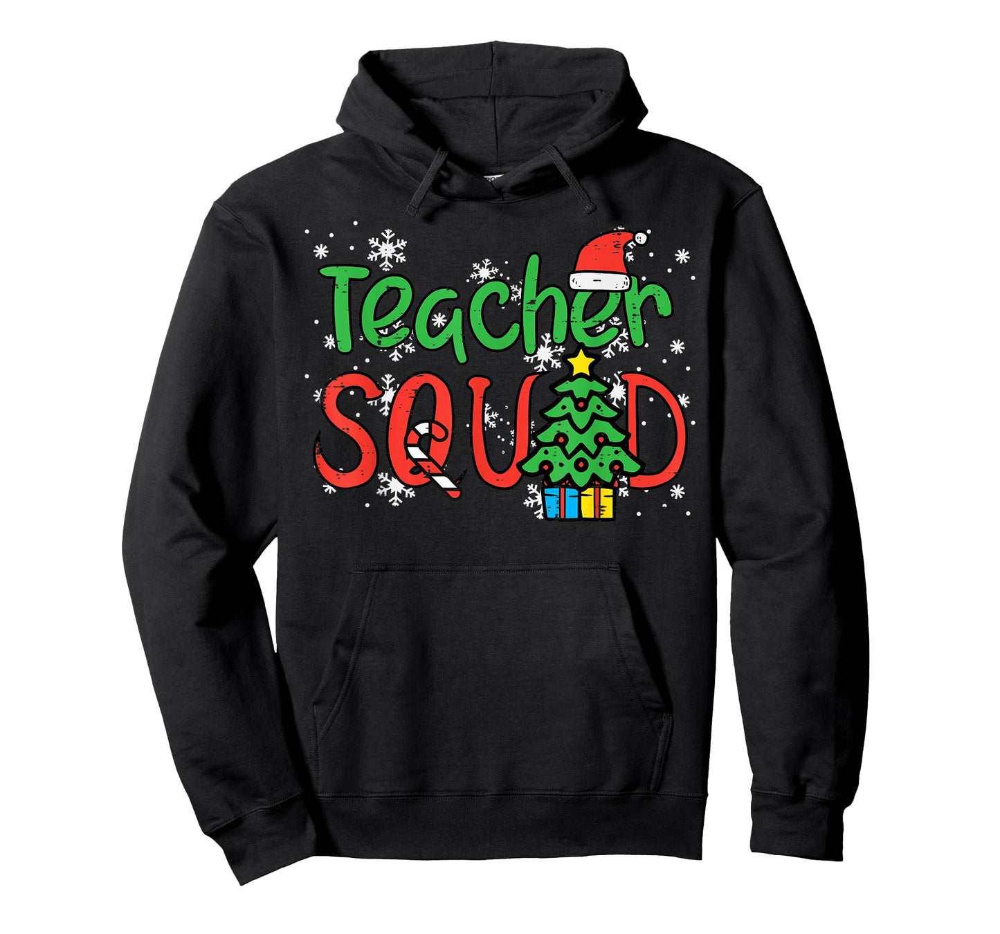 Christmas Teacher Squad Funny Xmas Teachers Crew Men Women T-Shirt