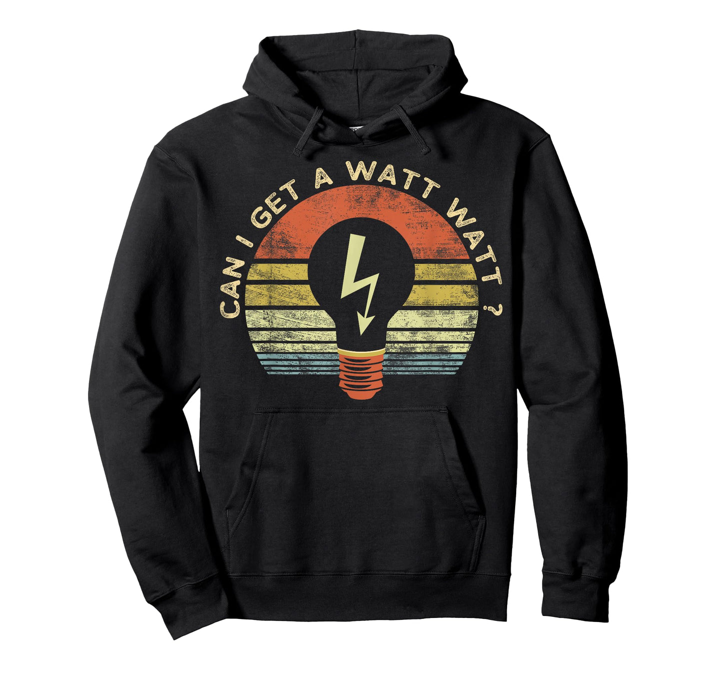 Funny Electrician Gifts Can I Get A Watt Watt Retro Vintage T-Shirt