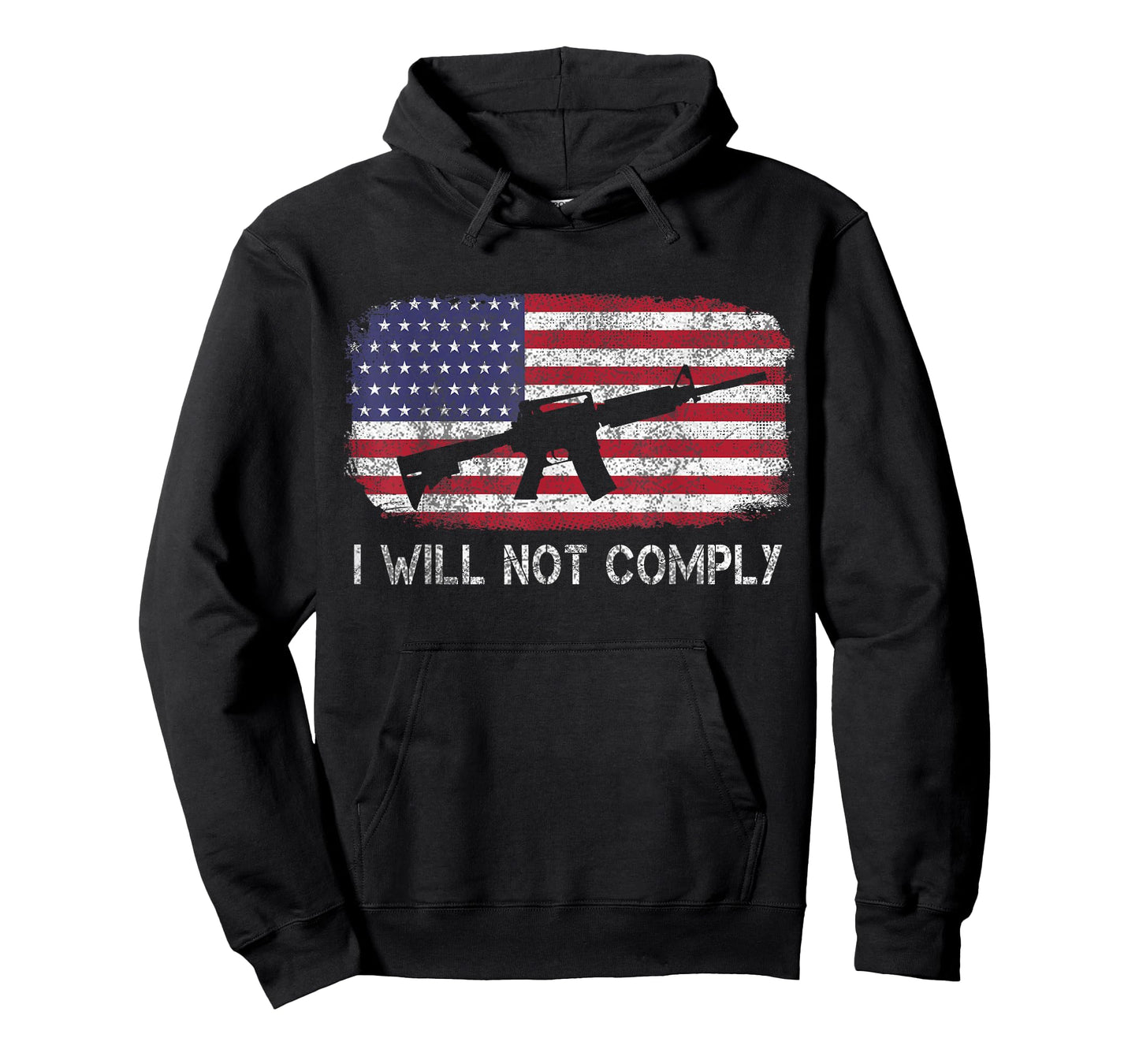 I Will Not Comply Shirt Fun American flag T-Shirt