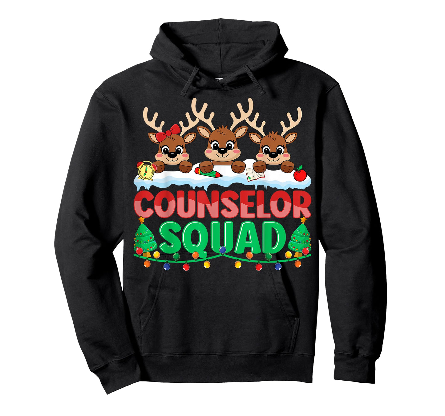Counselor Squad Reindeer Xmas School Counselor Christmas T-Shirt