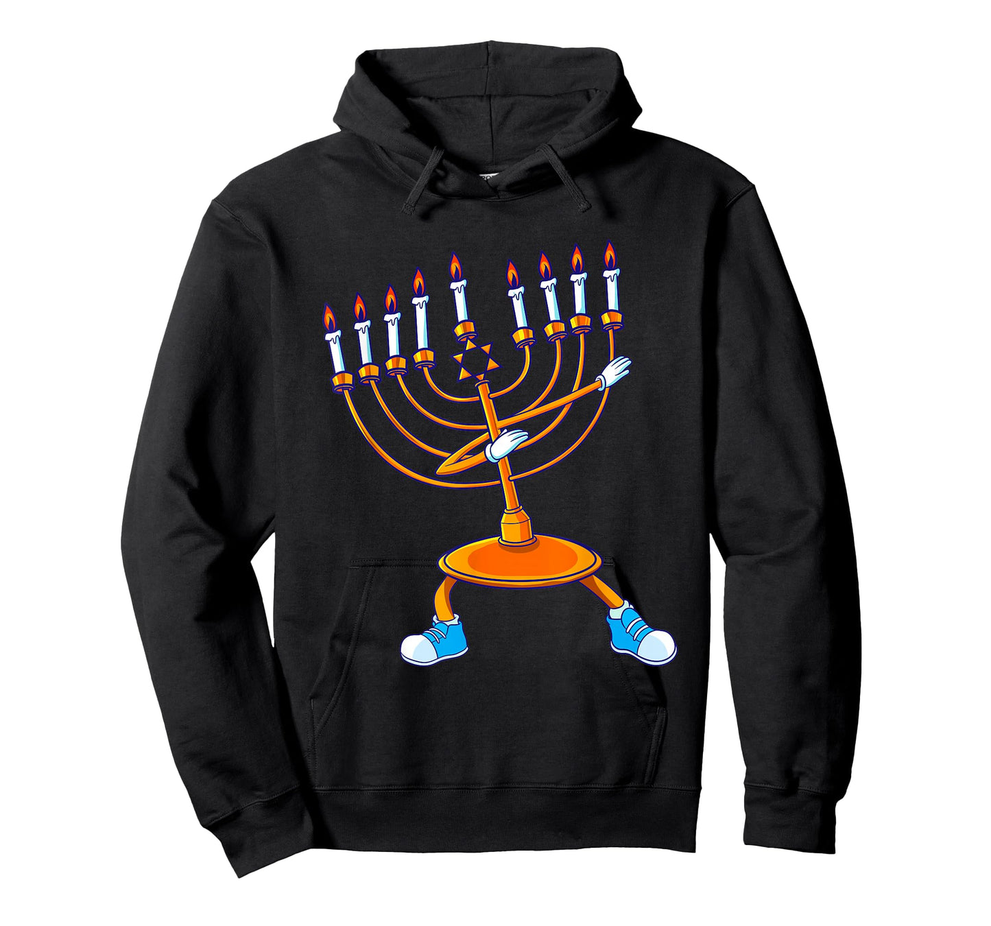 Dabbing Menorah Hanukkah Dancing Chanukah Kids Girls Boys T-Shirt