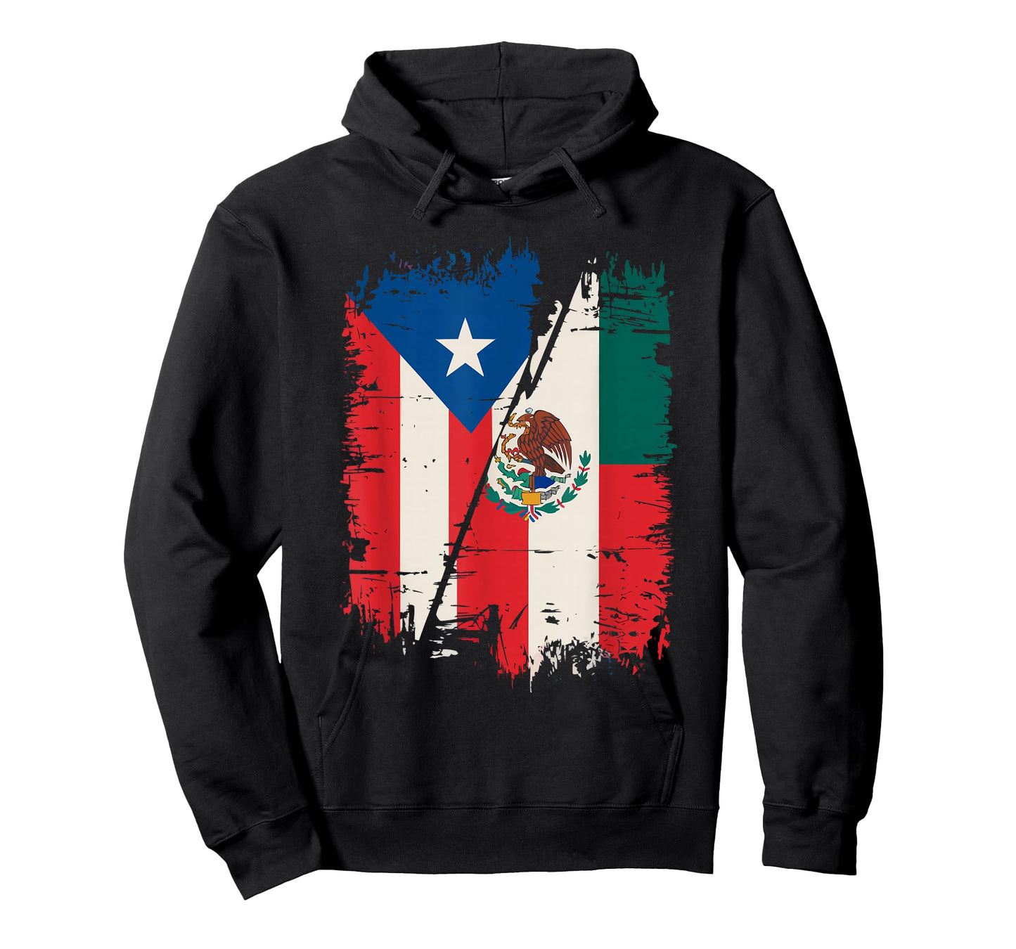Half Mexican Half Puerto Rican Puerto Rico Flag Mexico T-Shirt