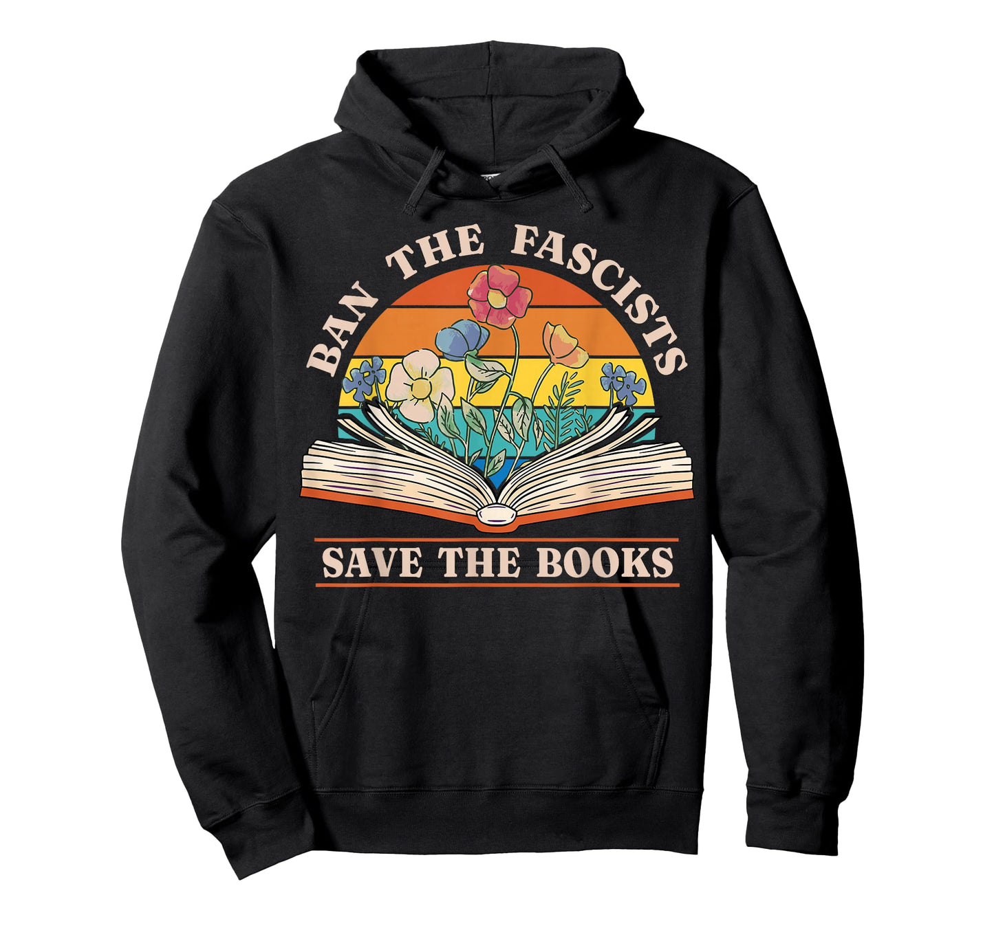 Ban The Fascists Save The Books Funny Book Lover Worm Nerd T-Shirt