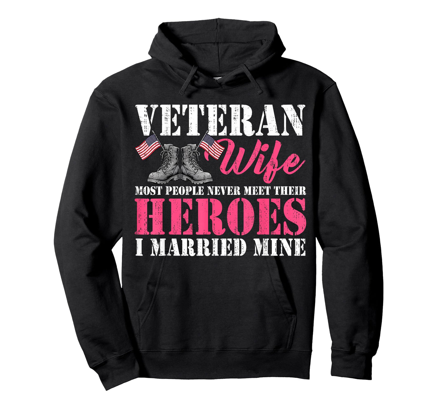 Veteran Wife Married Mine Proud Military Husband Veteran Day T-Shirt