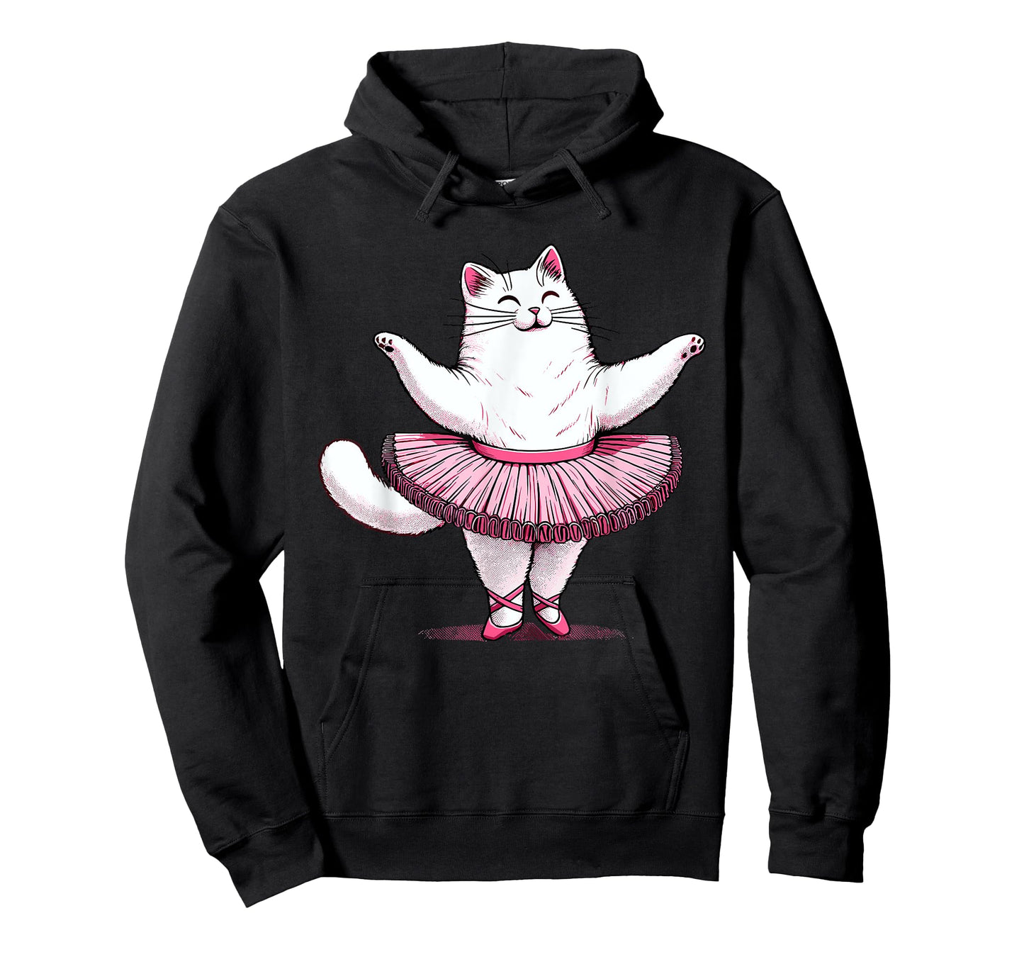 Cute Cat in Tutu Ballet Dancing Men Women Kids Funny Ballet T-Shirt