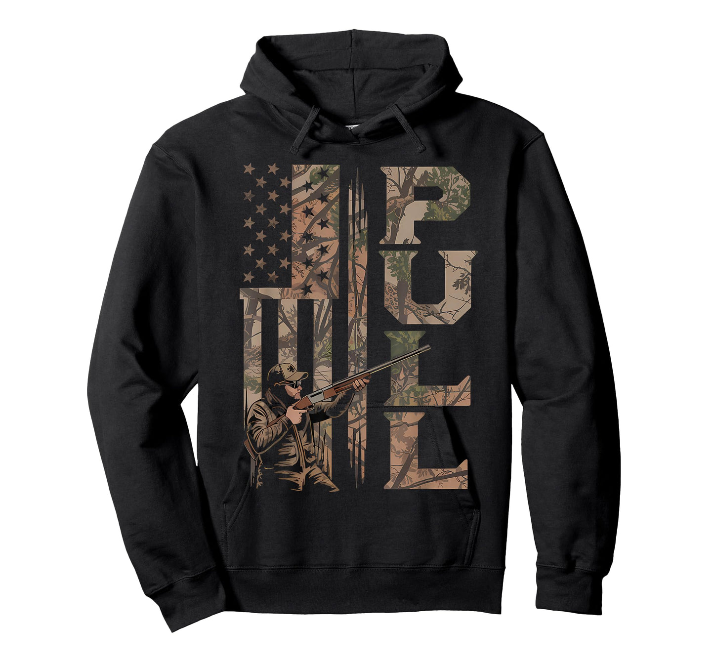 Skeet Trap Shooting Clay Shooting Trap Shooter American Flag T-Shirt