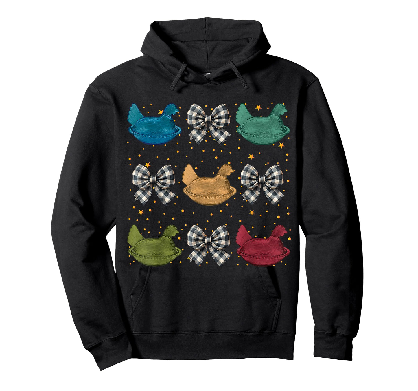 Coquette Hen on Nest with Bows T-Shirt